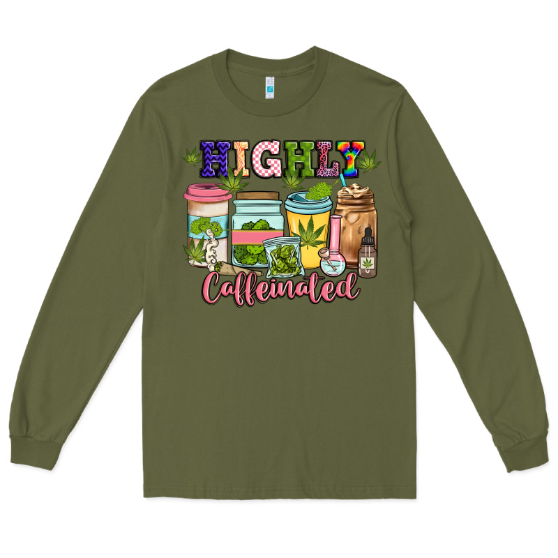 Highly Caffeinated Long Sleeve Tee by JahusDesignShop | Teevron
