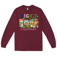 Burgundy highly caffeinated Long Sleeve Tee - JahusDesignShop