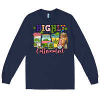 Navy highly caffeinated Long Sleeve Tee - JahusDesignShop