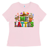Bubblegum Pink Me lattes Ladies Tee - RanaPortraitStore