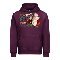 Mauve Wine we whiskey you a merry christmas Urban Hoodie - CowGirlArtShop