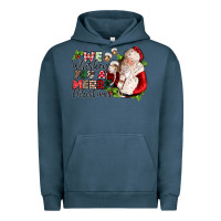 Pigment Midnight Navy we whiskey you a merry christmas Urban Hoodie - CowGirlArtShop