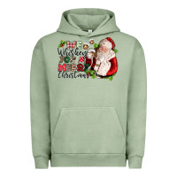Pigment Oil Green we whiskey you a merry christmas Urban Hoodie - CowGirlArtShop