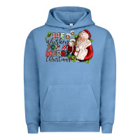 Pigment Pebble Blue we whiskey you a merry christmas Urban Hoodie - CowGirlArtShop