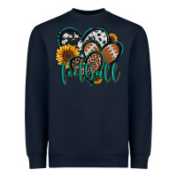 Navy football hearts Heavyweight Sweatshirt - Jasminsmagicworld