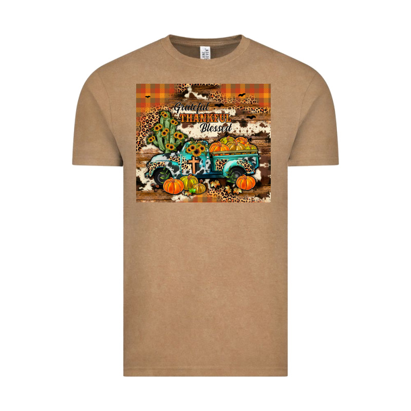 Grateful Thankful Blessed Vintage Tee by JahusDesignShop | Teevron