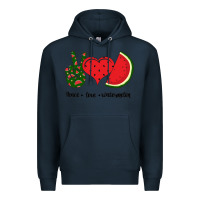 Navy Peace Love Watermelon Premium Hoodie - Bettercallsaul