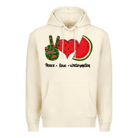 Sandshell Peace Love Watermelon Premium Hoodie - Bettercallsaul