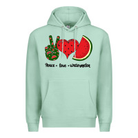 Peace Love Watermelon Premium Hoodie | Teevron