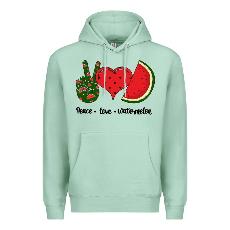 Peace Love Watermelon Premium Hoodie by Bettercallsaul | Teevron