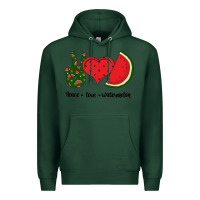 Sports Green Peace Love Watermelon Premium Hoodie - Bettercallsaul