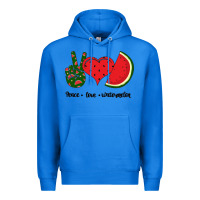 True Royal Peace Love Watermelon Premium Hoodie - Bettercallsaul