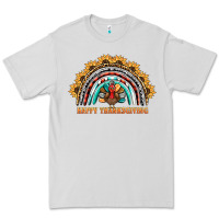 Dove Grey happy thanksgiving rainbow Premium Tee - BarkalooDesign