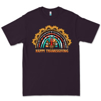 Plum happy thanksgiving rainbow Premium Tee - BarkalooDesign