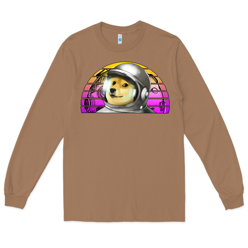 Dogecoin To The Mars Long Sleeve Tee by Jasminsmagicworld | Teevron