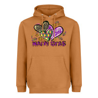 Meerkat Mardi Gras heart Heavyweight Hoodie - LillyAllenDesigns
