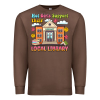 Chestnut hot girls support their local library Premium Sweatshirt - Artiststas