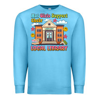 Ocean Blue hot girls support their local library Premium Sweatshirt - Artiststas