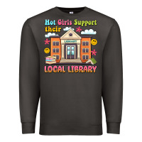 Smoke hot girls support their local library Premium Sweatshirt - Artiststas