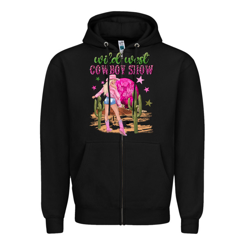 Wild West Cowboy Show Zipper Hoodie by NancyCooperArtShop | Teevron