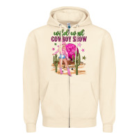 Sandshell wild west cowboy show Zipper Hoodie - NancyCooperArtShop