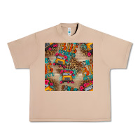 Burro school bus driver and flower seamless patterns Urban Heavy Tee - BundleAndBundleShop