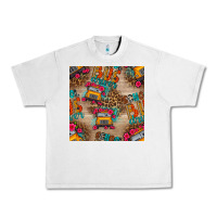 Lunar Rock school bus driver and flower seamless patterns Urban Heavy Tee - BundleAndBundleShop