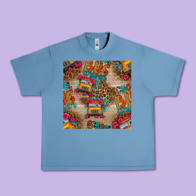 School Bus Driver And Flower Seamless Patterns Urban Heavy Tee Designed By Bundleandbundleshop