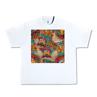 White school bus driver and flower seamless patterns Urban Heavy Tee - BundleAndBundleShop
