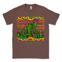 Chestnut sunflowers turquoise serape cactus tumbler Classic Tee - Artiststas