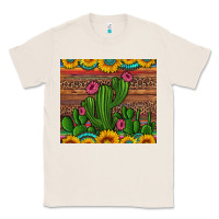 Natural sunflowers turquoise serape cactus tumbler Classic Tee - Artiststas