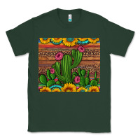 Sports Green sunflowers turquoise serape cactus tumbler Classic Tee - Artiststas