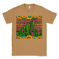 Toasted Coconut sunflowers turquoise serape cactus tumbler Classic Tee - Artiststas