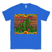 True Royal sunflowers turquoise serape cactus tumbler Classic Tee - Artiststas