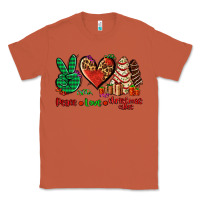 Copper peace love Christmas cakes Classic Tee - AdoDesignShop