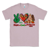 Lilac peace love Christmas cakes Classic Tee - AdoDesignShop