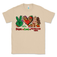 Mushroom peace love Christmas cakes Classic Tee - AdoDesignShop