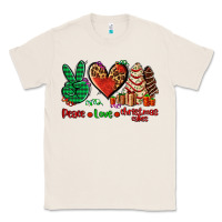 Natural peace love Christmas cakes Classic Tee - AdoDesignShop