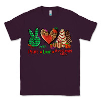 Plum peace love Christmas cakes Classic Tee - AdoDesignShop