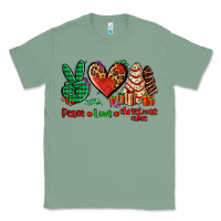 Sage peace love Christmas cakes Classic Tee - AdoDesignShop