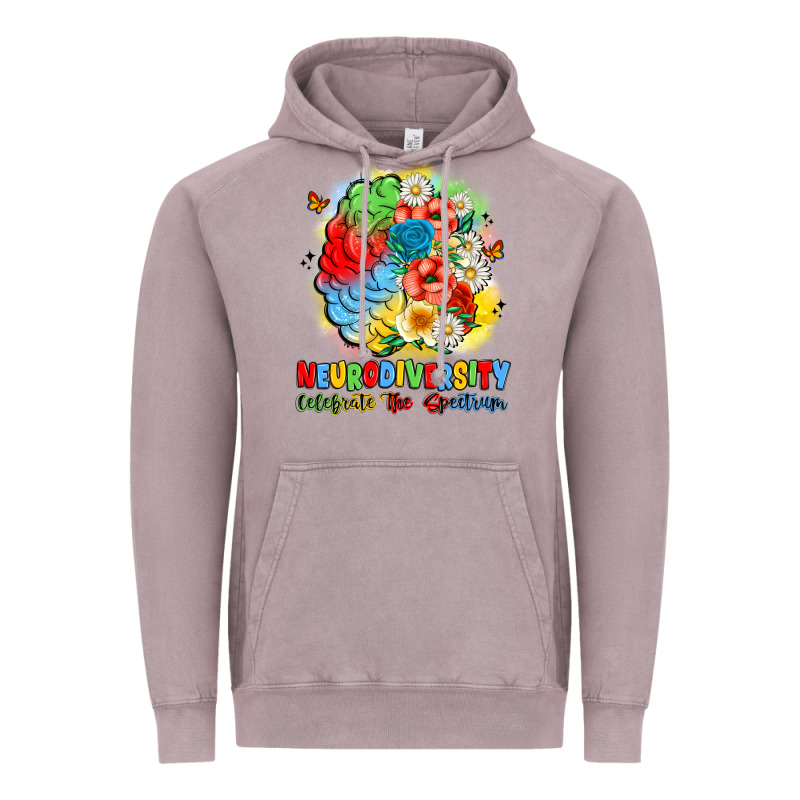 Neurodiversity Celebrate The Spectrum Vintage Hoodie by JahusDesignShop | Teevron