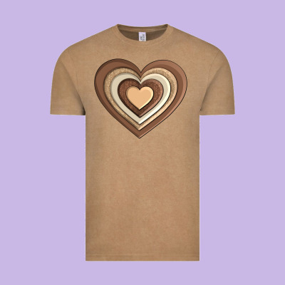 Melanin Heart Vintage Tee Designed By Adodesignshop