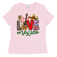 Bubblegum Pink Love Mexico Ladies Tee - RanaPortraitStore