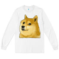 Doge Coin Shiba Dog Long Sleeve Tee | Teevron