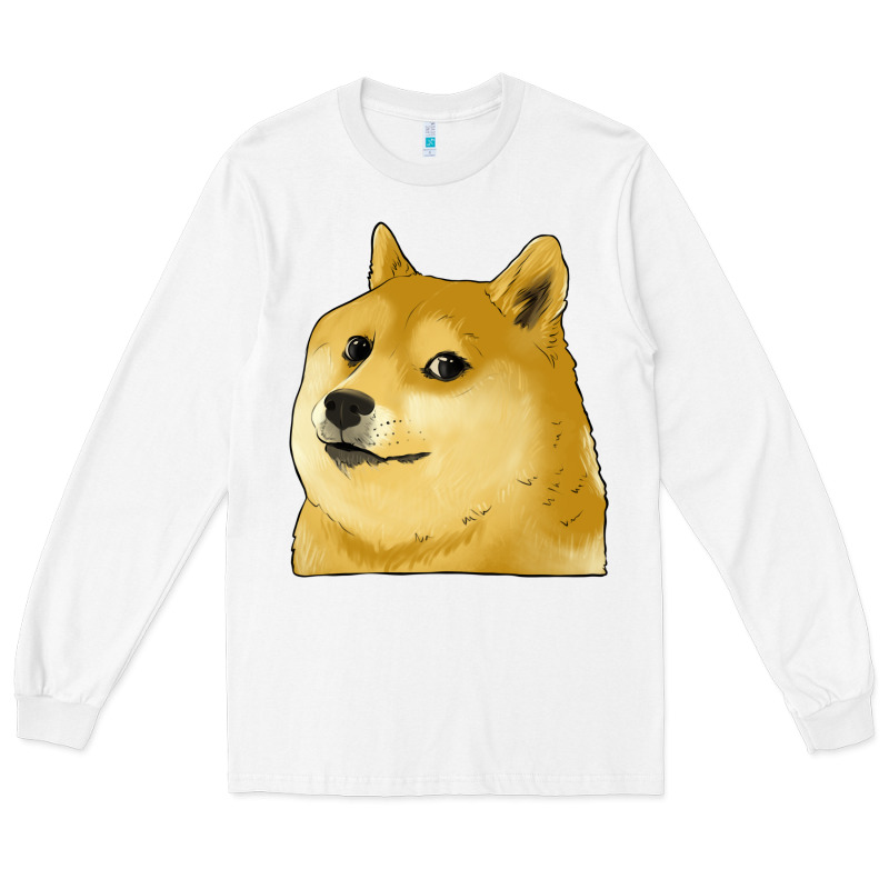 Doge Coin Shiba Dog Long Sleeve Tee by Jasminsmagicworld | Teevron