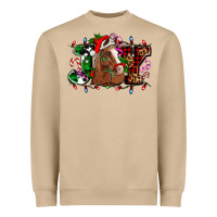 Mushroom joy and horse Christmas Heavyweight Sweatshirt - AdoDesignShop