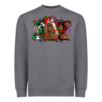 Storm joy and horse Christmas Heavyweight Sweatshirt - AdoDesignShop
