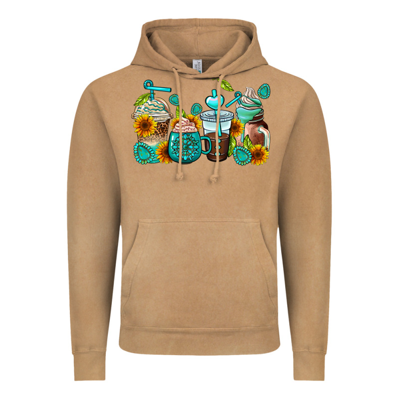 Gemstone Coffee Cups Vintage Hoodie by AdoDesignShop | Teevron