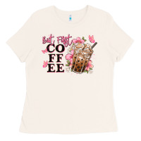 Bone but first coffee floral Ladies Tee - JahusDesignShop