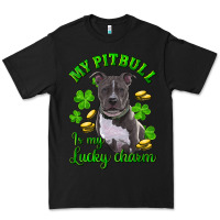 Black st patricks day my pitbuli my lucky charm Premium Tee - RanaPortraitStore